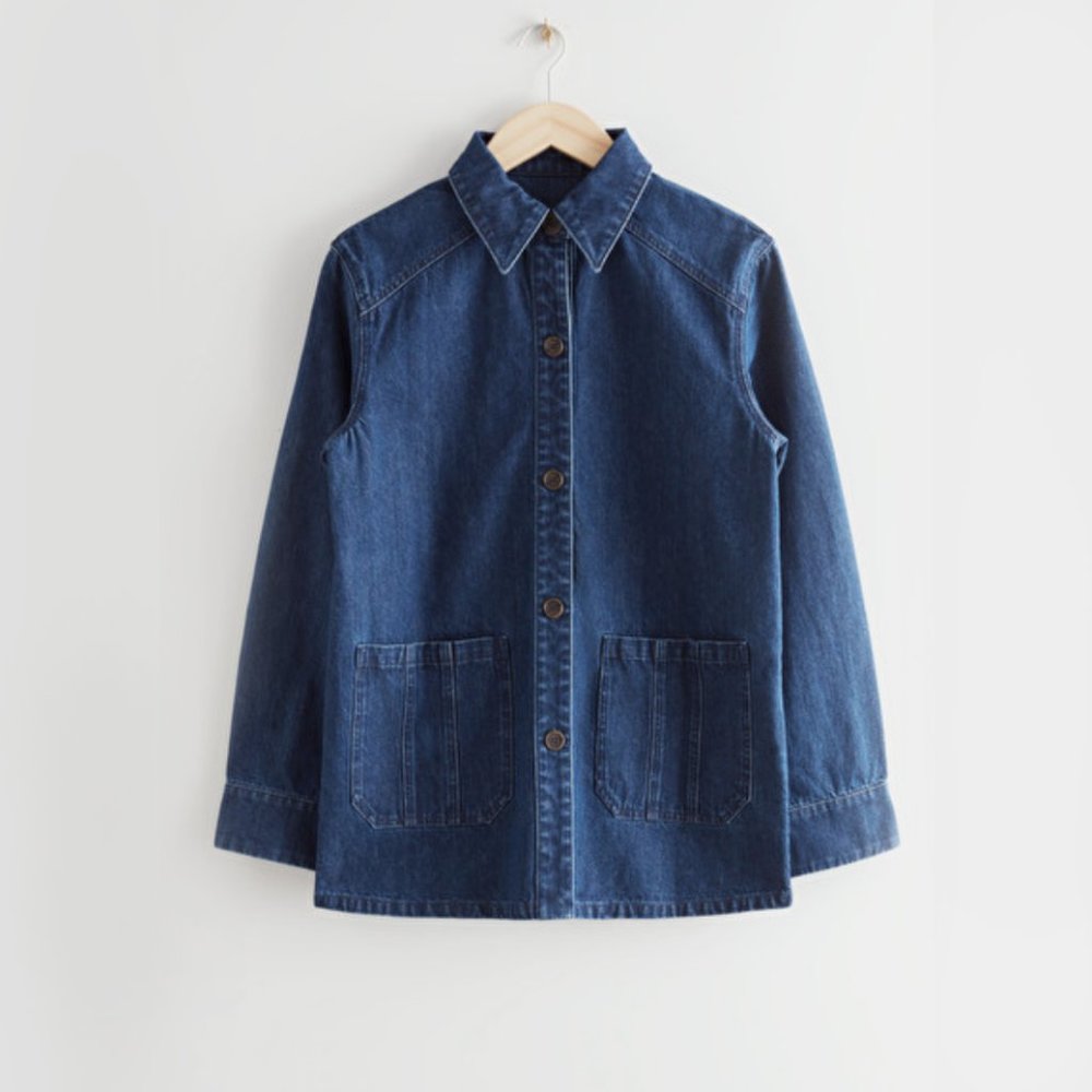 & Other Stories Relaxed Patch Pocket Denim Jacket 6
